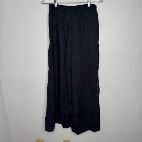 Onia navy blue printed wide leg slit pants xs - Picture 6 of 9